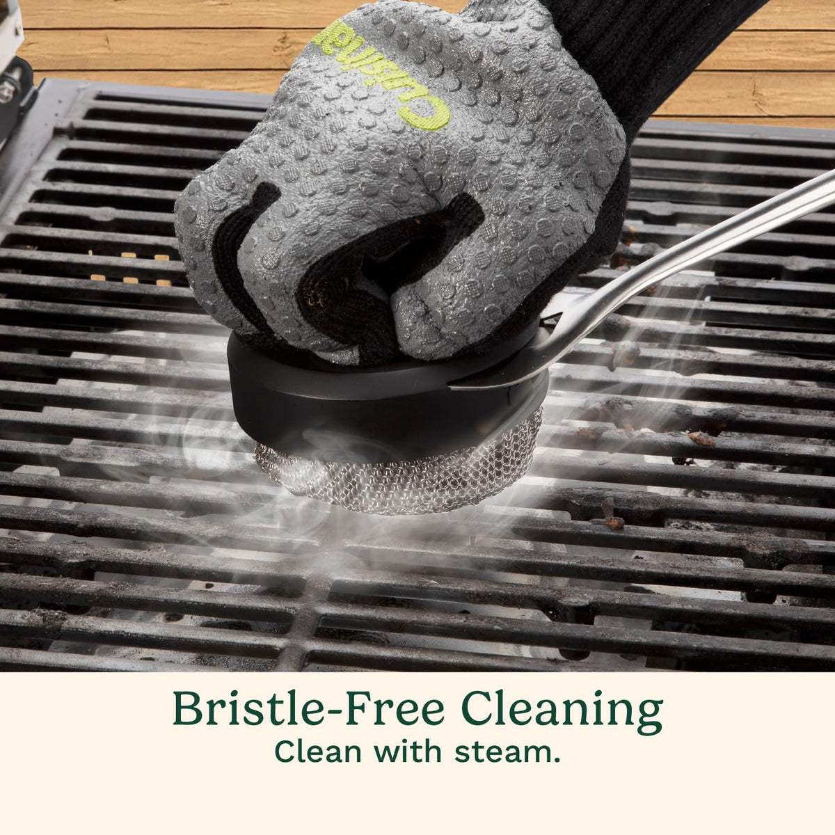 Cuisinart steam-clean sponge-core loosens tough residue for effortless cleanup