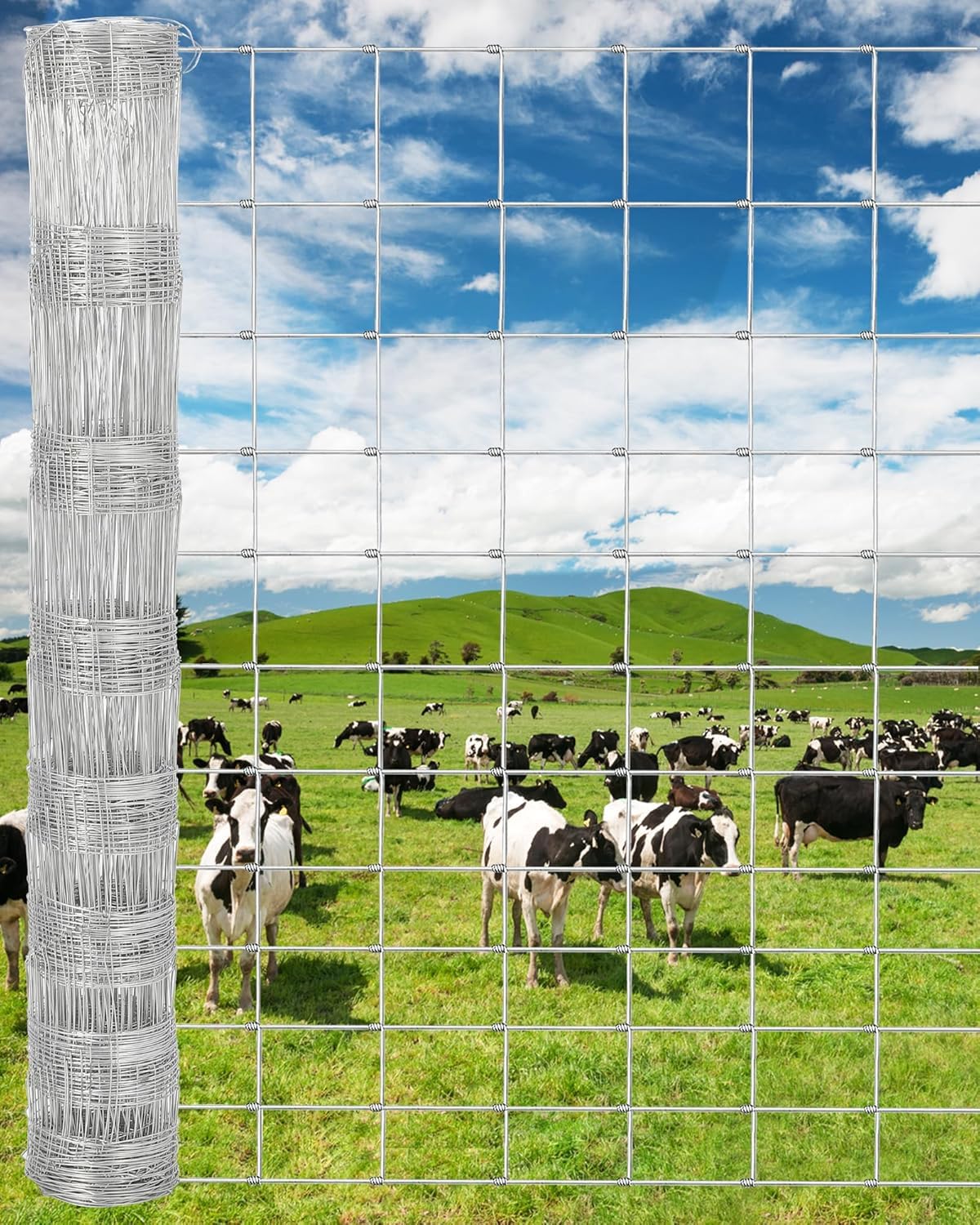 CuisinSmart farm fence 4ft x 328ft roll shown, durable perimeter solution for livestock protection