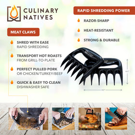 CULINARY NATIVES instant-read thermometer up to 570°F for precise doneness at a glance