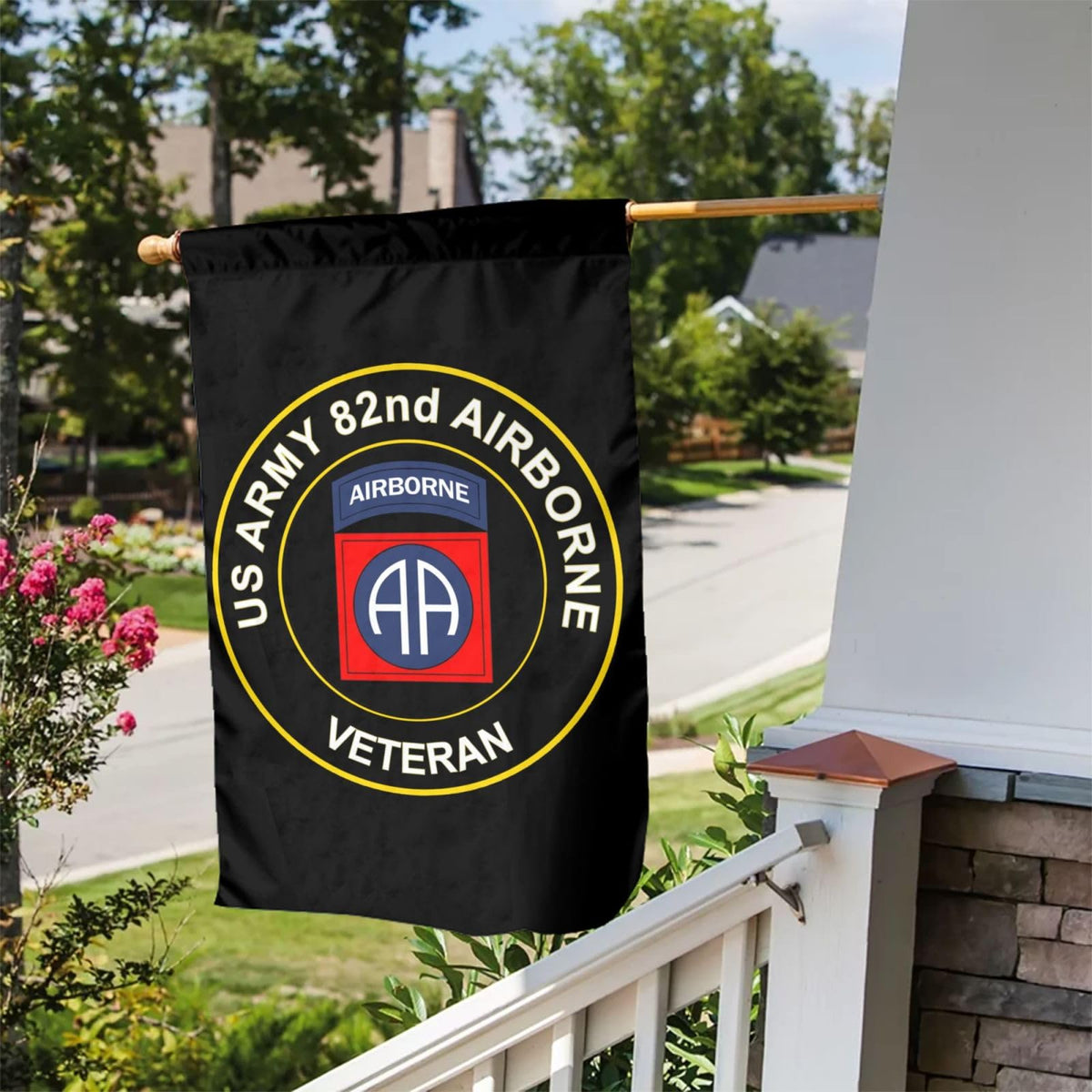 Cumpiuso 82nd Airborne flag for backyard lawn or fence