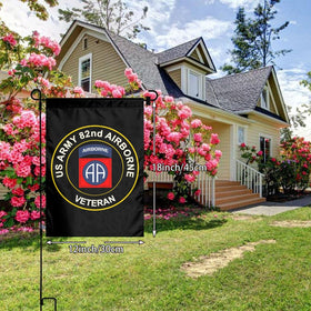 Cumpiuso durable stitching on 82nd Airborne flag