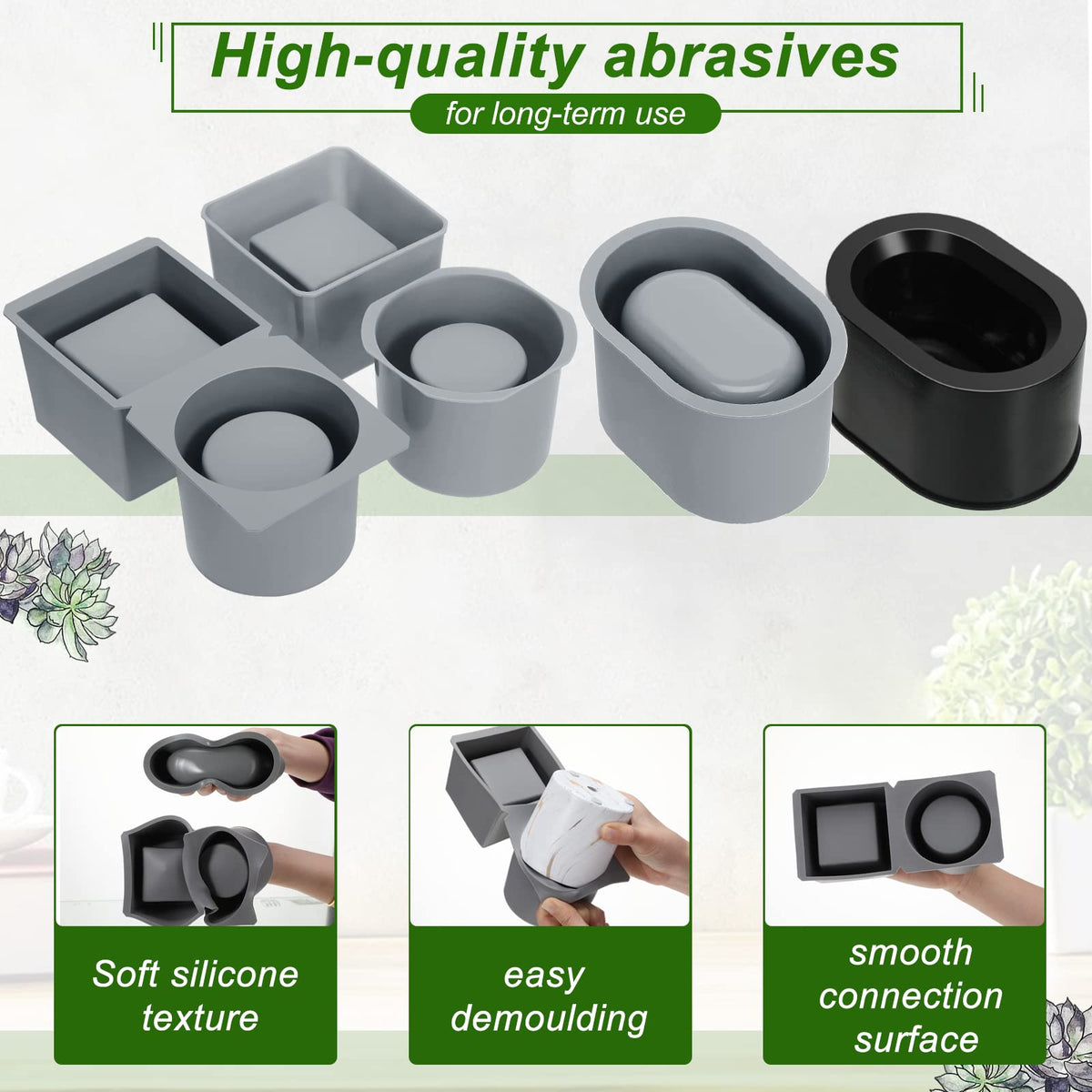 Cunhill round mold measures 7.5x3.5x2.8 inches for compact pots.
