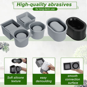 Cunhill round mold measures 7.5x3.5x2.8 inches for compact pots.