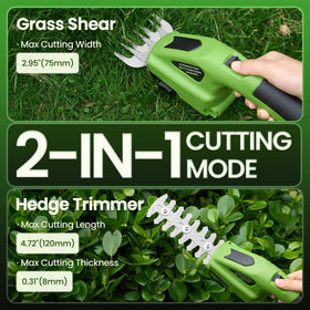 CURECURE Battery provides up to 85 minutes of runtime for longer pruning sessions.