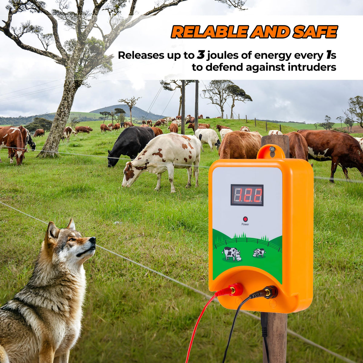 CURECURE 12KV output delivers strong, consistent fence activity.