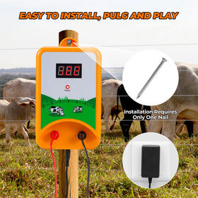 CURECURE LED display monitors fence voltage for easy maintenance.