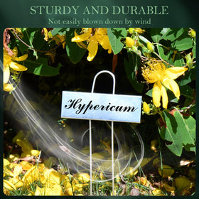 Cureder elegant metal garden markers add style to outdoor beds.