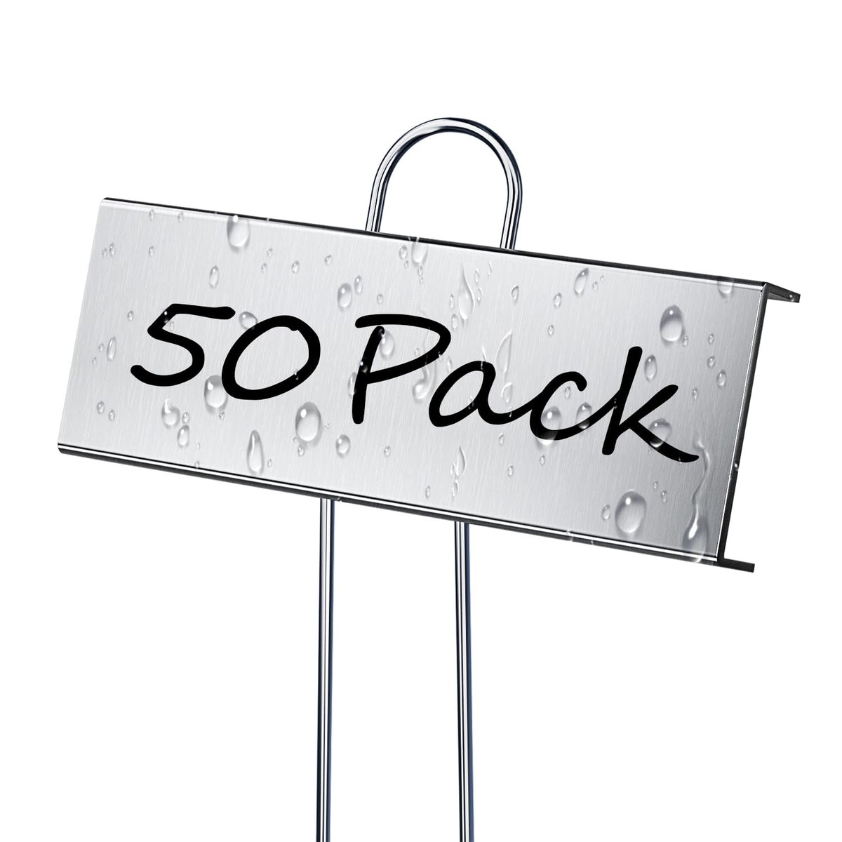 Cureder metal plant labels for outdoor use, durable and weatherproof.