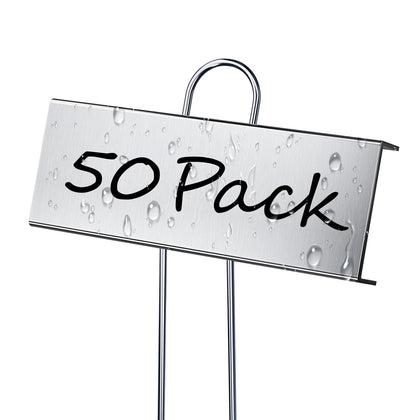 Cureder metal plant labels for outdoor use, durable and weatherproof.