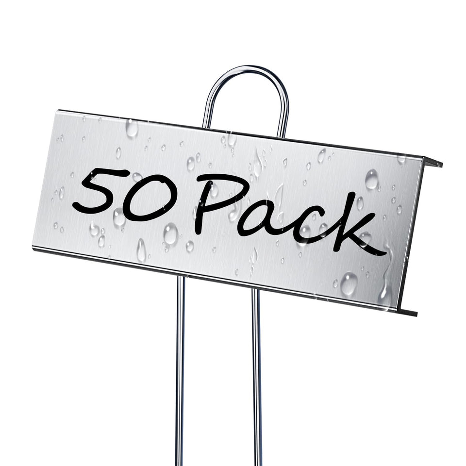 Cureder metal plant labels for outdoor use, durable and weatherproof.