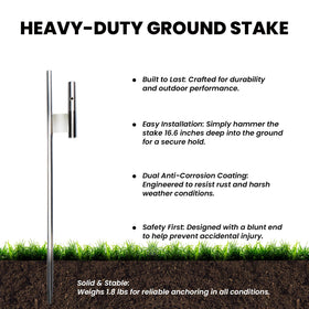 CUSTOMTREND weather-resistant aluminum flagpole withstands outdoor use.
