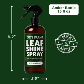 Cute Farms neem oil-based formula nourishes leaves while delivering a protective, clean appearance.