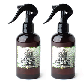 Cute Farms Tillandsia air plant fertilizer bottle with mist sprayer for weekly care