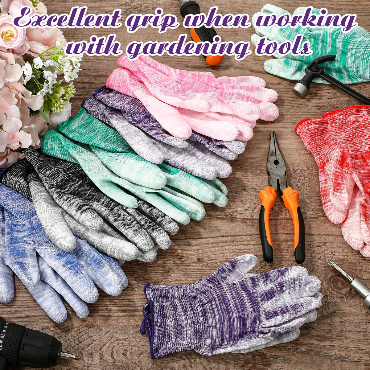 Cutecrop 8-9 inch breathable gloves keep hands cool during long gardening sessions.