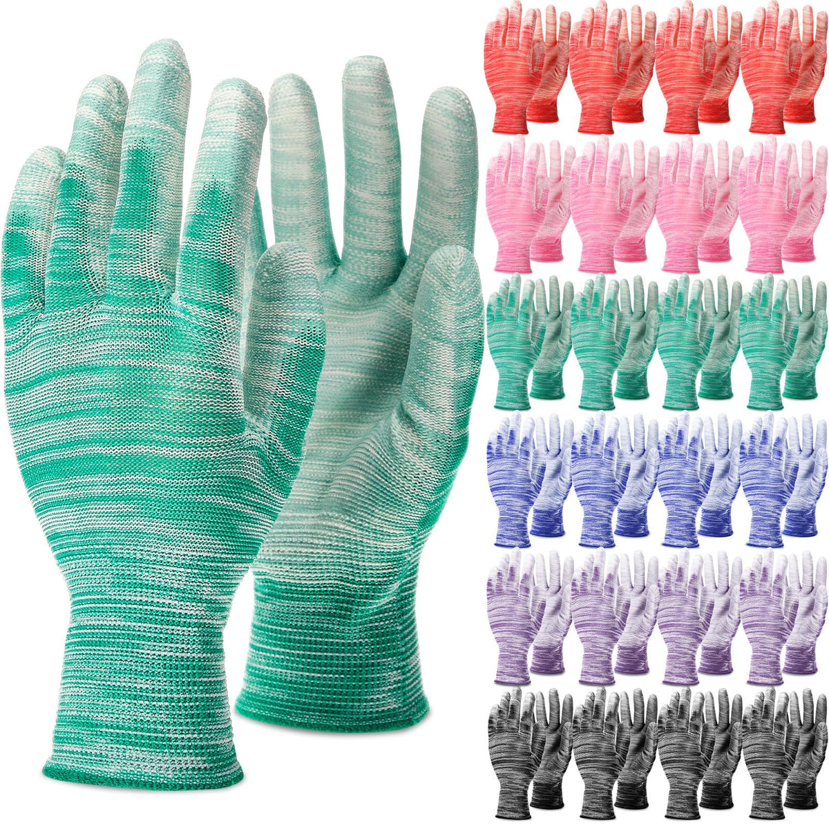 Cutecrop breathable gardening gloves with striped nylon for all-day comfort and protection.