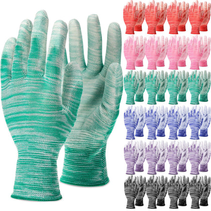 Cutecrop breathable gardening gloves with striped nylon for all-day comfort and protection.