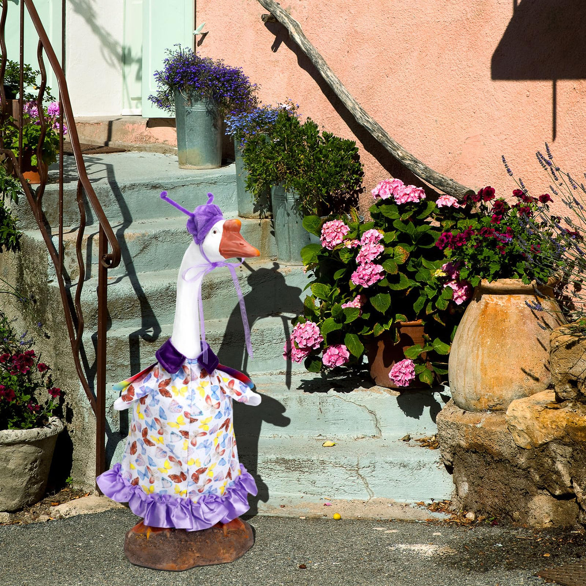 Cutecrop butterfly goose outfit, on goose, easy to set up