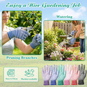 Cutecrop garden gloves with non-slip grip ideal for wet and dry tasks.