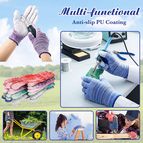 Cutecrop gift-pack of 24 pairs garden gloves ideal for gardeners and gifts.