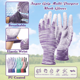 Cutecrop machine-washable garden gloves simplify cleanup after gardening chores.