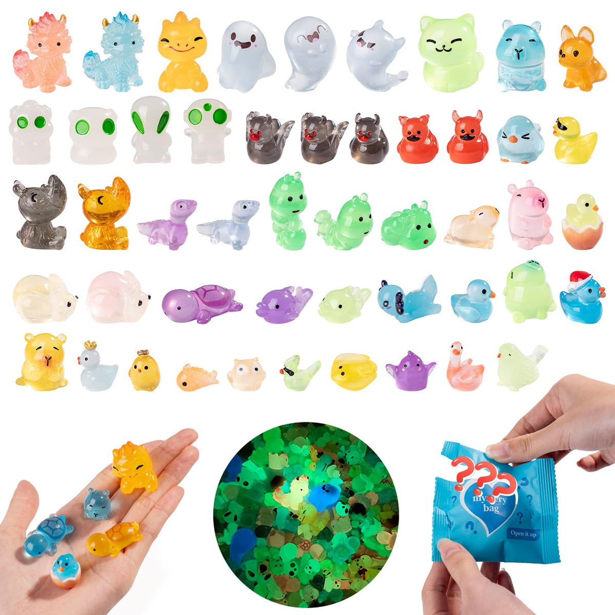 Cuteseven glow duck figurine adds playful light to mini gardens and fairy displays.