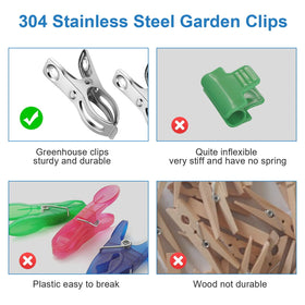 Cuxeedi clamp for garden frames ensures easy setup and reuse on hoops.