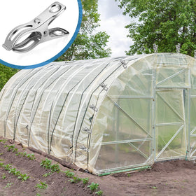Cuxeedi heavy-duty garden clip provides firm grip on frames and poles.
