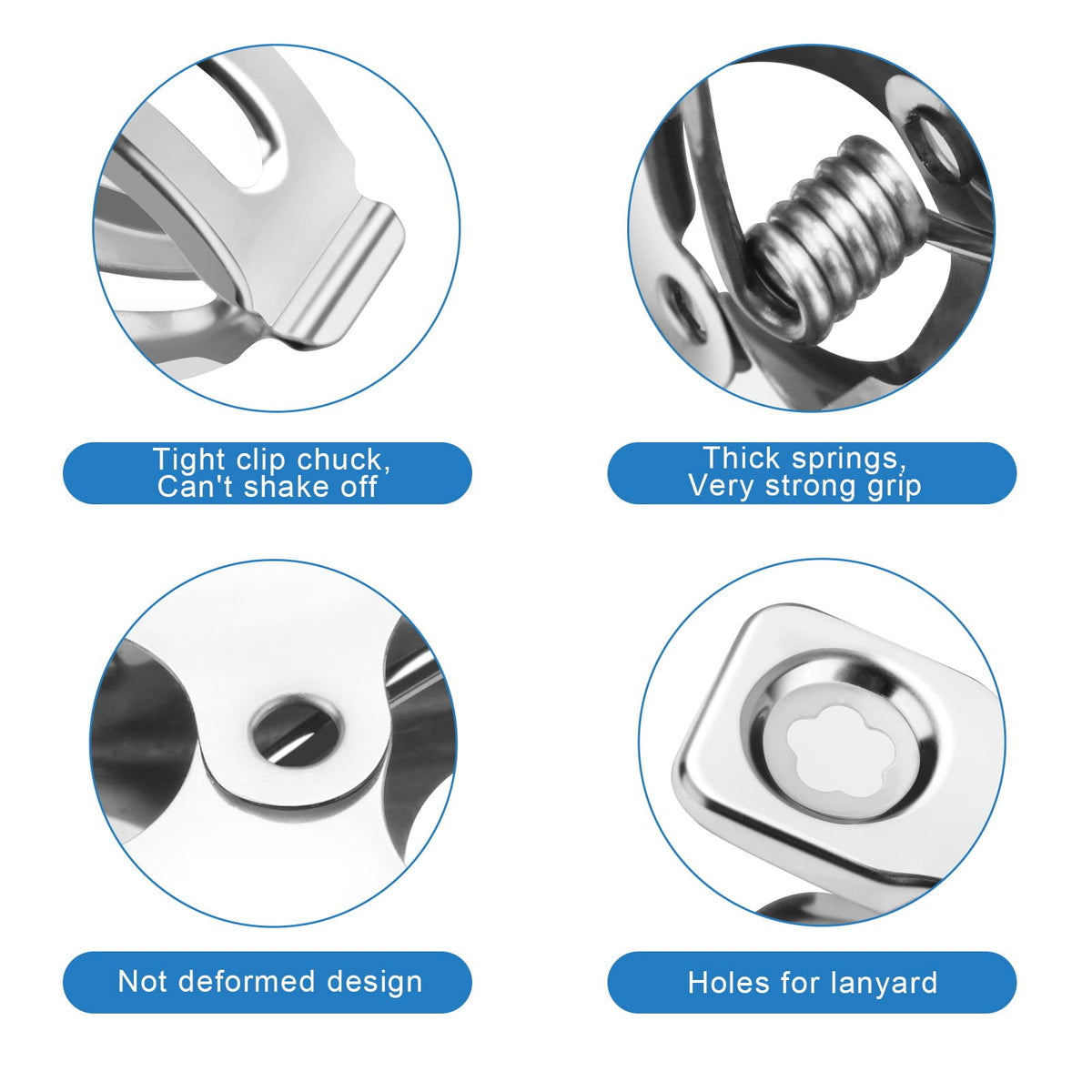 Cuxeedi stainless steel garden clip highlights robust construction for long-lasting use.
