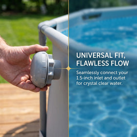 CVILL P6H1317 2.5-inch threaded connector supports quick, secure installation.