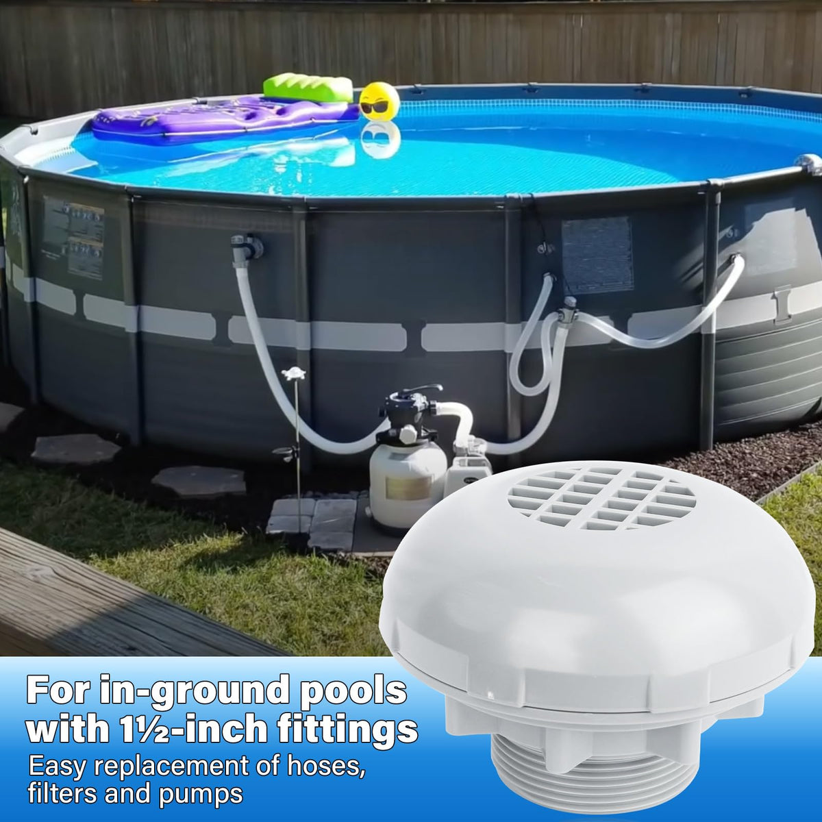 CVILL P6H1317 easy-installation guide shows straightforward DIY pool maintenance.