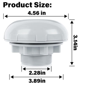 CVILL P6H1317 outlet filter ensures secure seal and efficient water flow for above-ground pools.