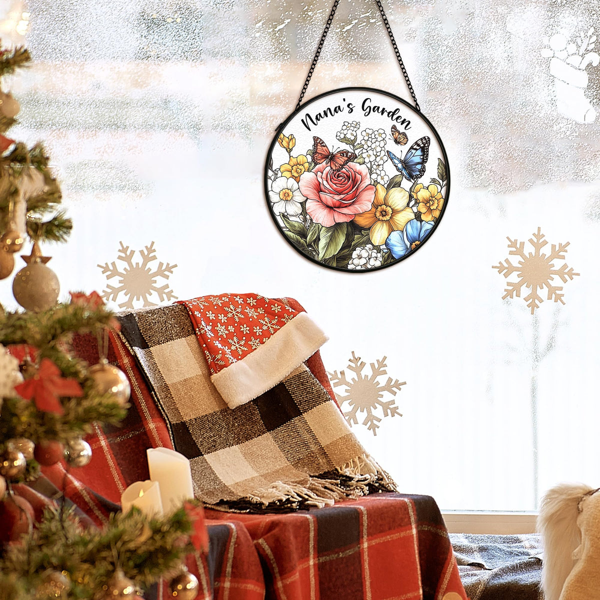 cvjutf metal-edge frame provides sturdy support for secure hanging.