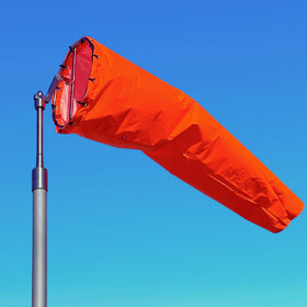CW The Custom Windsock Co. 10x36-airport-windsock-orange provides clear outdoor visibility.