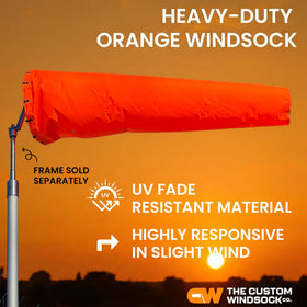 CW The Custom Windsock Co. reinforced-450d-webbing adds durability for rugged frames.
