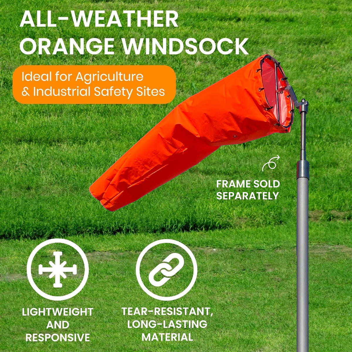CW The Custom Windsock Co. windsock-only note clarifies frame compatibility.