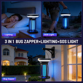 CXBER Dusk-to-dawn sensor activates automatic zapper mode.