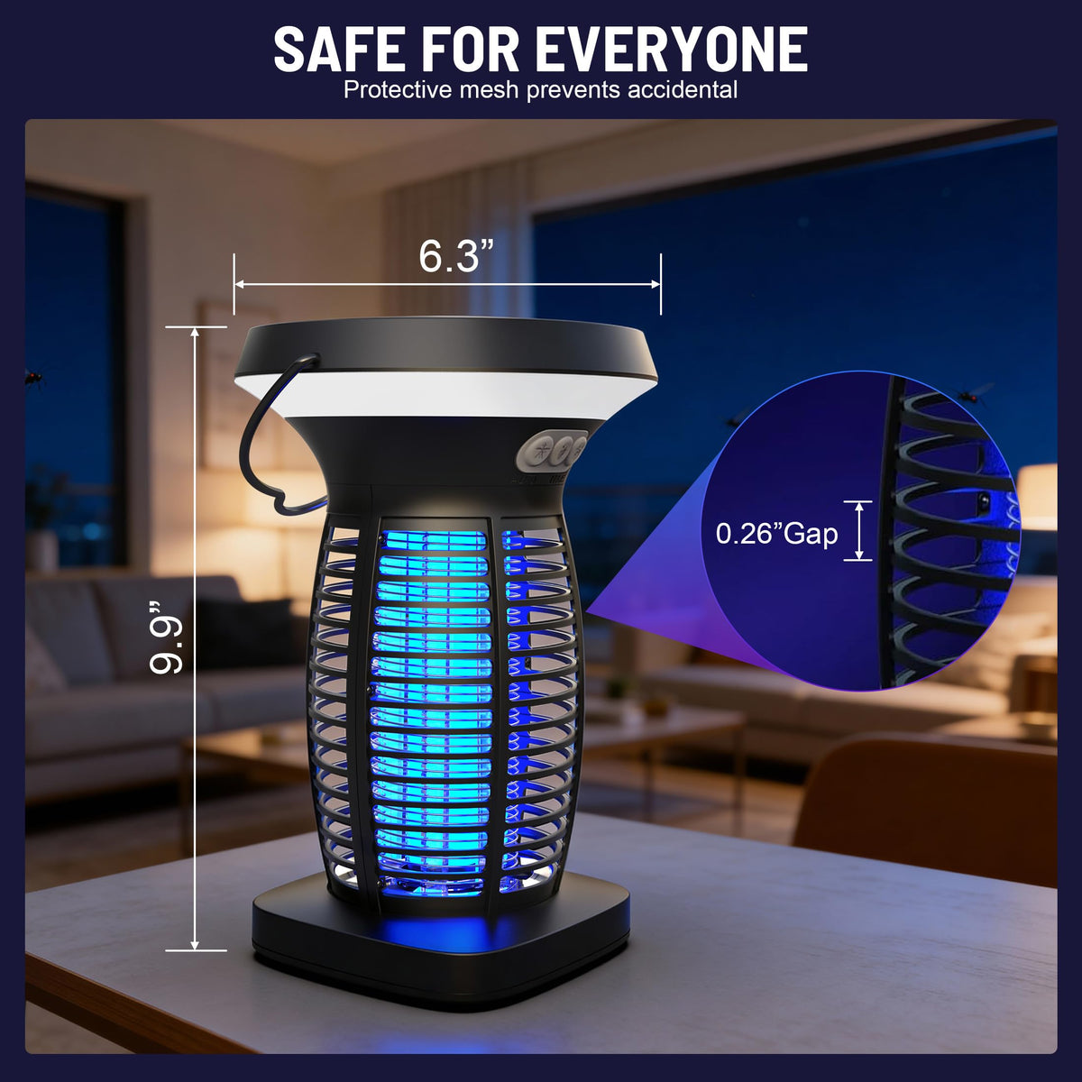 CXBER Protective mesh keeps children and pets safe.