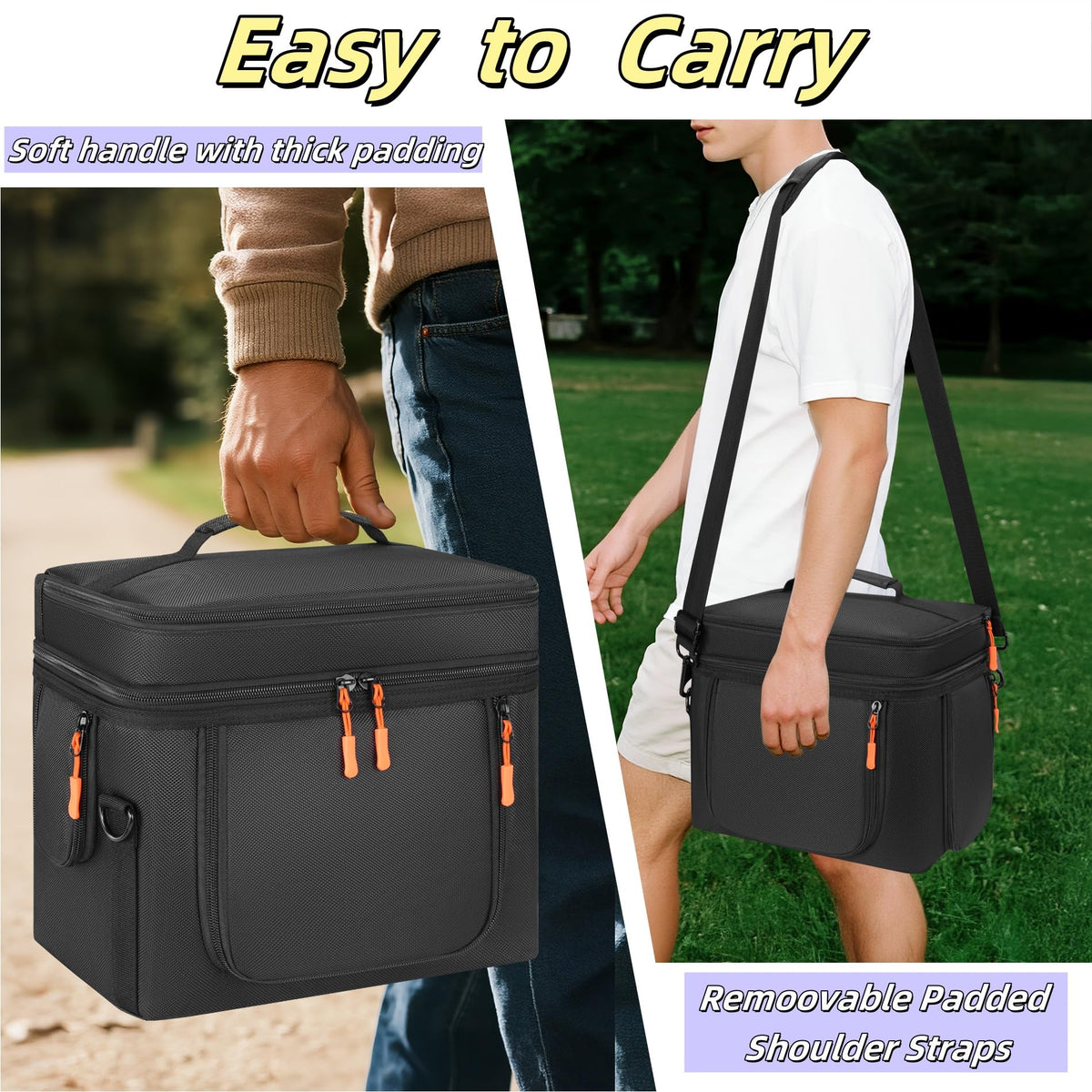 Cxinesbag Bluetti case wipeable liner for easy cleaning after trips.