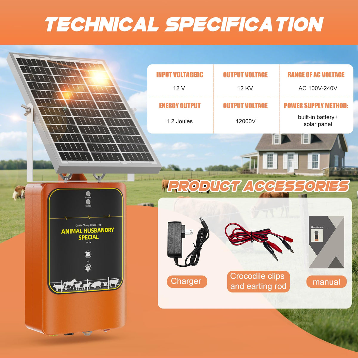 CXKXXFWY 10-mile coverage suitable for farms, ranches, homesteads