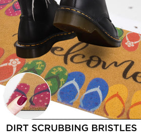 CXQRR colorful designs welcome mat adds personality and curb appeal