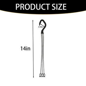 CXYNDFA hanging planter kit shows secure grip keeping pots level