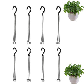CXYNDFA hanging planter kit with three hooks securing pots for indoor display