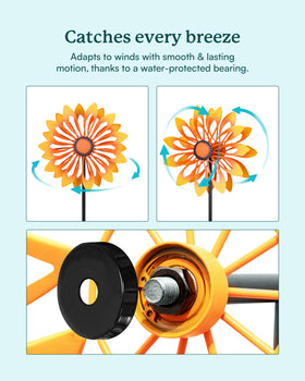 Cyan Oasis weather resistant iron finish protects against sun and rain
