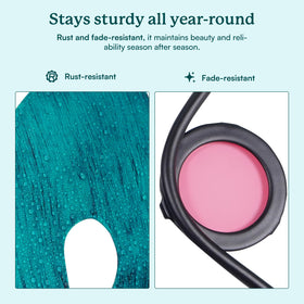 Cyan Oasis weather-resistant coating helps the spinner endure sun and rain