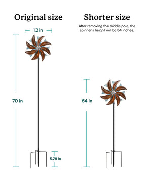 Cyan Oasis wind spinner easy setup guide helps solo installation in minutes