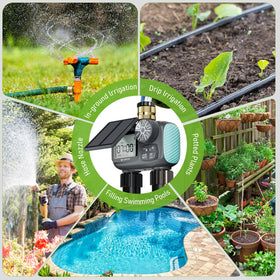 CyberOrd outdoor garden hose setup demonstrates a secure, weather-ready connection.