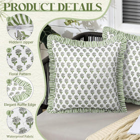 Cygnus 18x18 pillow cover with hidden zipper for seamless styling.