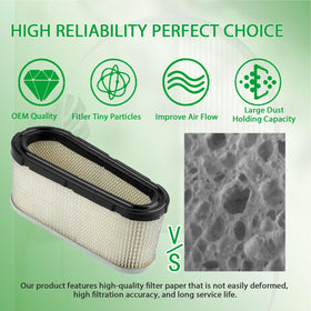 Cyleto 496894S air filter close-up highlighting low resistance