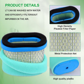 Cyleto Briggs & Stratton 498596 compatible filter element safeguards performance in dusty environments.