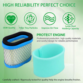 Cyleto Briggs & Stratton 697029 compatible filter element guards engine against contaminants.